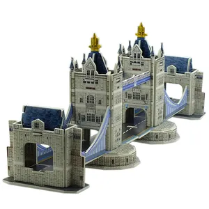 3D papier puzzle pädagogisches spielzeug architektur gebäude modell kits