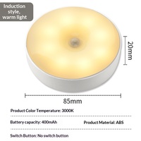 Veilleuse Intelligente à Détection Corporelle Sans Fil, Rechargeable par USB, en Acrylique, Design Moderne et Créatif pour Chevet et Armoire de Chambre