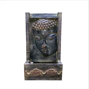 Polyresin 69Hcm Mysterious Indian God Wall Buddha Water Fountain