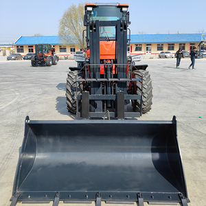 รถยก 4x4 ยี่ห้อจีน พร้อมบุ้งกี๋ติดเครน รุ่น ZLIN 5T รถยกสำหรับใช้งานนอกพื้นที่ รถยกดีเซล 5 ตัน ขาย - Product Image 3