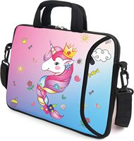 Multi Pockets Messenger Bag Cartoon Einhorn Einkaufstasche Double Zipper Characters Casual Laptop taschen für Mädchen