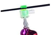 Haut droit AC1006 alarme de morsure de pêche cloche de pêche en plastique cloche d'alarme de morsure pour la pêche à la carpe