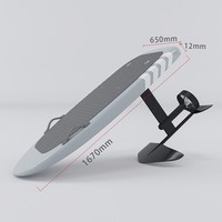 Planche de surf électrique en fibre de carbone intégrale, ensemble de planche à foil, planche à roulettes aquatique motorisée, wakeboard avec surface antidérapante