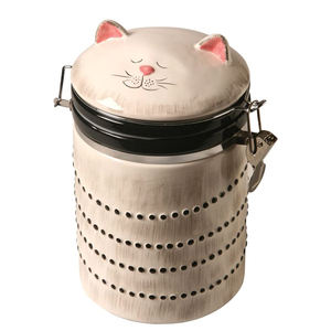 Tarro <span class=keywords><strong>de</strong></span> Cerámica Hermético para Almacenamiento <span class=keywords><strong>de</strong></span> Alimentos con Diseño <span class=keywords><strong>de</strong></span> Dibujos Animados Pintado a Mano, con Tapa, Regalo Empresarial Personalizado - Product Image 4