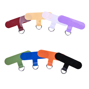 Custom Logo Eco-Friendly Colorful D Ring T Shape TPU Mobile Phone Strap Accessory Durable Tether Tab Replacement Other Lanyards