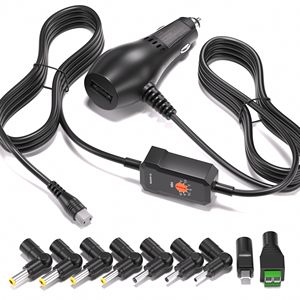 Mini chargeur universel pour ordinateur portable 12W DC 3-9-12V 1A certifié CE, adaptateur de voyage 8 embouts pour voiture, pour écouteurs/ordinateur portable/tablette/bande LED - Product Image 1
