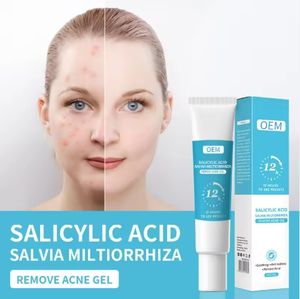 Crème anti-acné à l'acide salicylique de marque privée, élimine rapidement les cicatrices d'acné et resserre les pores, gel adapté à une utilisation quotidienne sur le visage - Product Image 1