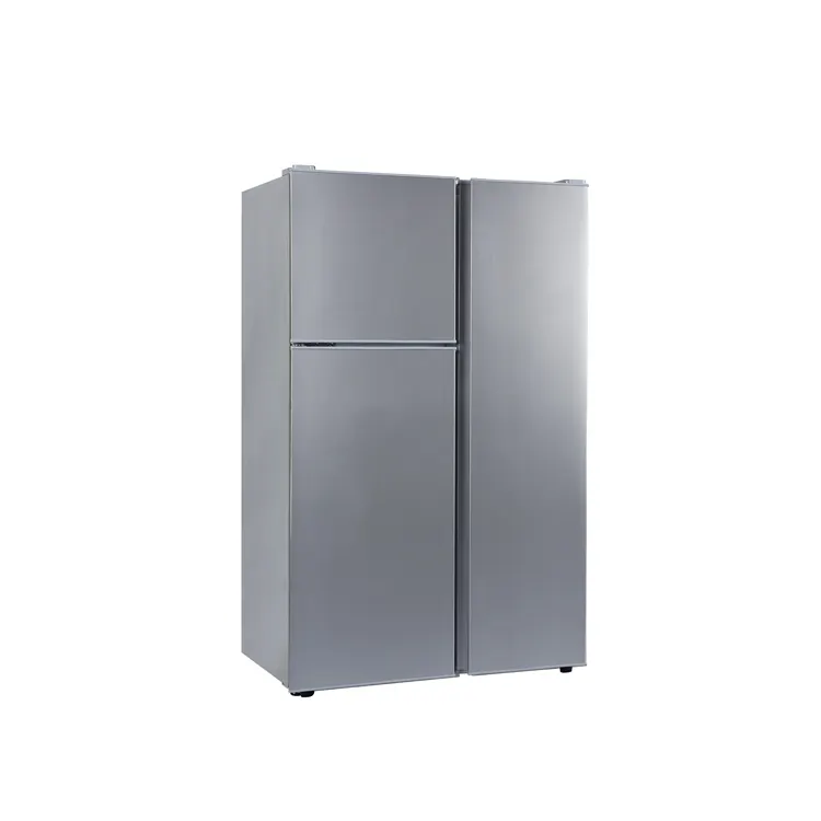 소형 태양 휴대용 3 문 냉장고 12v 냉장고 압축기 냉장고 125L 최고 냉장고 태양 냉장고 가정과 호텔