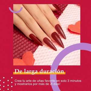 Vernis à ongles en gel 12 couleurs, formule ultra pigmentée pour nail art, luxe, écologique, à retirer par trempage, sans LED - Product Image 2