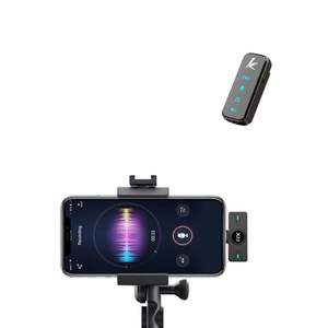 Estuche de carga de micrófono Lavalier inalámbrico Mini micrófono inalámbrico de solapa dual <span class=keywords><strong>para</strong></span> grabar Podcast Youtube Live Stream - Product Image 5