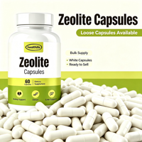 Capsules de Zéolite Clinoptilolite Prix Promotionnel En Stock 500mg 60 Capsules 30 Doses Capsules de Zéolite Blanches