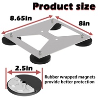 Edelstahl Magnetische Dachhalterung ST60 Starlink Mini Halterung Silberfarben 4 66mm Magnete Robust Langlebig für Auto Wohnmobil SUV
