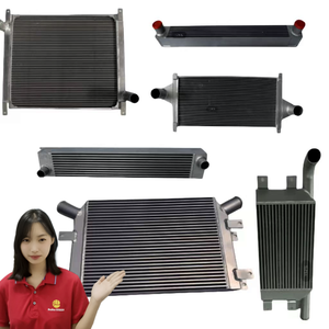 Bagian mesin ekskavator Intercooler aluminium untuk Volvo <span class=keywords><strong>Komatsu</strong></span> Kobelco Doosan bagian hidrolik pendingin Inter - Product Image 1