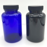 Bouteilles en plastique de capsule de bouteille de pilule d'animal familier en plastique de bouteille de vitamine de preuve d'enfants avec des chapeaux de CRC