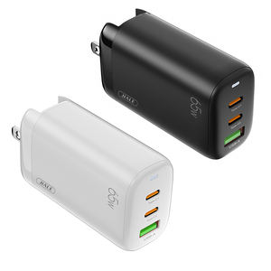 شاحن سريع احترافي 65 واط من نيتريد الغاليوم 2 C + U 20 W واحد موثوق به جيد الجودة محول شاحن واحد - Product Image 5