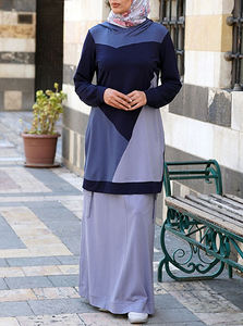 Conjunto de Sudadera Informal Musulmana Borong Pukal Jahit, Algodón Kilang OEM, Transpirable, Precio de Fábrica, Calidad Consistente - Product Image 2