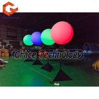 Trépied support de ballon gonflable, poteau de lumière LED, support de ballon pour la décoration extérieure