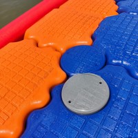 Plataforma Flotante Modular Cuadrada Azul de PE, en Oferta, para Muelle Flotante y Puente Flotante