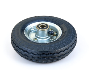Roue de remplacement pneumatique 6 x 2 pouces avec pneu en caoutchouc et moyeu métallique pour chariot à main, chariot utilitaire et chariot de transport - Product Image 3