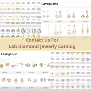 Gia Igi Certified HPHT CVD Lab Grown Created Diamond 14K 18K Oro sólido Compromiso Anillos de boda para Mujeres Hombres Conjunto de pareja nupcial - Product Image 6