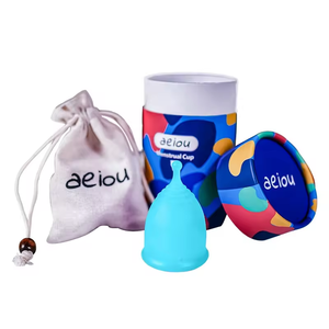 สำหรับ <span class=keywords><strong>aeiou</strong></span> ถ้วยซิลิโคนใช้ซ้ำได้เกรดทางการแพทย์ใช้ซ้ำได้ถ้วยแผ่นประจำเดือนขายส่งโลโก้ที่กำหนดเอง - Product Image 4