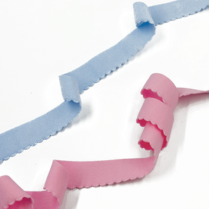 5128-16 Elastico con Bordo Ondulato 1,8 CM, Fascia Elastica Adatta per Biancheria Intima - Product Image 1