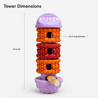 Jouet à mâcher pour chien et chat en nylon violet lavande, avec des dents en nylon, qui couinent, pour le nettoyage des dents