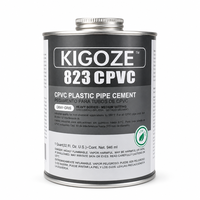 Colle pour tuyaux CPVC KIGOZE 823, ciment solvant gris, viscosité moyenne, qualité industrielle, pour tuyaux jusqu'à 12 pouces