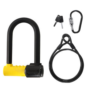 Verrou de sécurité en <span class=keywords><strong>U</strong></span> pour vélo électrique avec câble de manille de 14mm, verrous de moto avec chaînes - Product Image 1
