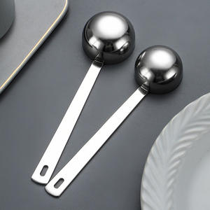Gran oferta, venta al por mayor, logotipo personalizado, cuchara medidora de acero inoxidable 304, herramientas de cocina, cuchara medidora de té y café, cuchara medidora de 15ml y 30ml - Product Image 5
