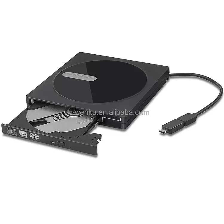 USB 3.0รูปแผ่นดิสก์ & Type-C ออปติคัลไดรฟ์ภายนอก DVD Burner โน้ตบุ๊ก DVD เผาบ้าน Vcd เล่นสากล
