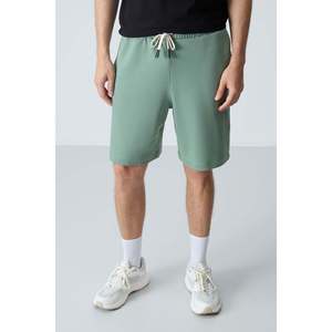Shorts pour homme en coton vert clair, épais, doux, texturé, coupe standard, basique - 81275 - Cactus - Product Image 5