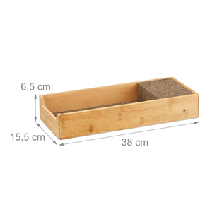 Bloc magnétique de rangement pour couteaux de cuisine en bambou, pratique et de qualité, à installer dans un tiroir - Offre Spéciale - Product Image 4