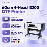 Imprimante DTF 60 cm 4 têtes I3200 A1, machine de transfert de film PET certifiée CE, presse d'impression textile à encre pigmentée, panneau Hansen