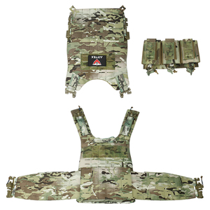 Gilet de transport extérieur robuste en polyester 1000D avec poches amovibles et ajustement réglable - Product Image 4