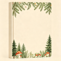 Diario de Bebé Personalizado con Tapa Dura, Libro de Recuerdos de los Primeros Cinco Años del Bebé con Diseño de Ciervo del Bosque, Regalo para Recién Nacidos