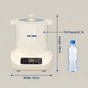 Machine à piler le Fufu électrique professionnelle 6L 8L 10L, pour la préparation de la semoule d'igname, robuste et à broyage rapide - Product Image 5