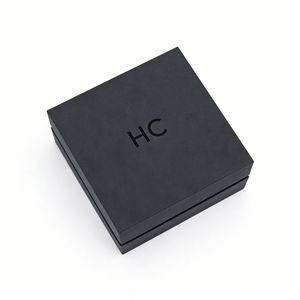 กล่องใส่นาฬิกาสุดหรูสองช่อง วัสดุหนังเทียม กล่องโชว์เครื่องประดับ กล่องใส่นาฬิกาบุผ้ากำมะหยี่ ปั๊มฟอยล์โลโก้ตามสั่ง ราคาโรงงาน - Product Image 1