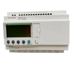 Spot high quality 12 input 8 relay output with display panel compact smart relay SR2A201FU