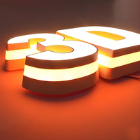 Letrero LED RGB Personalizado con Logotipo, Letrero LED para Negocios, Tiendas, Letrero Luminoso Dinámico 3D, Letras de Canal, Letreros Exteriores para Negocios