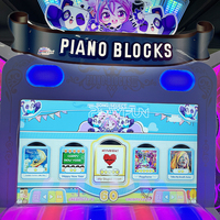 Machine de jeu d'arcade interactive parent-enfant à monnayeur, avec blocs de piano et jeux vidéo musicaux d'intérieur, à prix d'usine