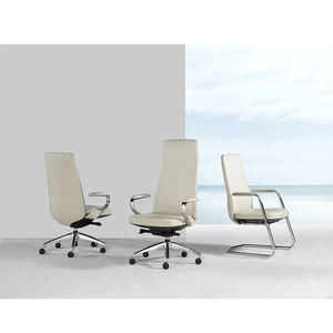 Silla Ejecutiva Moderna, Cómoda, Ergonómica, Reclinable, Giratoria, de Cuero, con Reposabrazos Ajustables en Altura para Relajarse en el Entorno Corporativo - Product Image 1