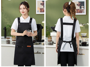 Tabliers en cuir personnalisés avec logo, imperméables, confortables, en toile, sans manches, respirants, pour le service alimentaire, anti-salissures - Product Image 3