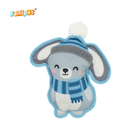 Jouets en peluche pour animaux de compagnie Famipet : Nouveauté hiver, design animaux mignons, doux, froissés, avec couineur, ensemble de jouets pour chiens