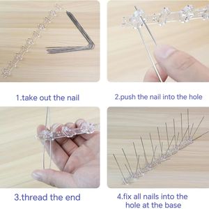 เดือยป้องกันนก สแตนเลส พลาสติก ป้องกันนก ตะปูเดือย ป้องกันนก บันนิ่งส์ สำหรับรั้วกลางแจ้ง หลังคา ระเบียง - Product Image 4