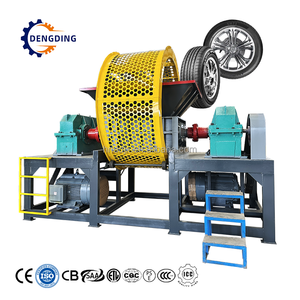 Broyeur de pneus en caoutchouc, machine de recyclage de pneus usagés pour la production de granulés et de poudre, avec convoyeur et tuyau. - Product Image 2