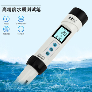 เครื่องวัดคุณภาพน้ำ Hm Digital Com-300 4 in 1 วัดค่า pH TDS EC อุณหภูมิ สำหรับสระว่ายน้ำ ห้องปฏิบัติการ และการเพาะเลี้ยงสัตว์น้ำ - Product Image 2