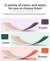 Planche d'équilibre multifonctionnelle en bois pour enfants, balançoire, jouet de yoga, intérieur/extérieur, outil d'entraînement sensoriel pour enfants