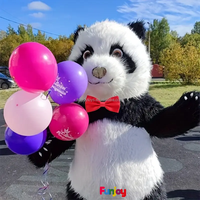 2.6m ours polaire gonflable Costume rue drôle Panda mascotte Costume fête Cosplay peluche poupée gonflable mascotte Costume