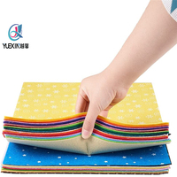 Feuilles de feutre rigide en polyester, tissu coloré pour broderie et travaux manuels